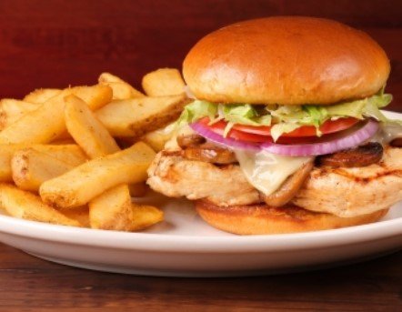 mushroom jack chicken sandwich